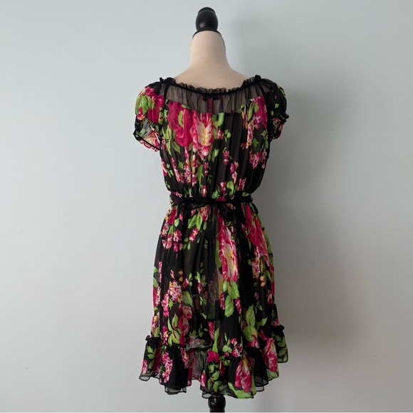 ✨ Betsey Johnson Intimates Sheer Floral Babydoll Lingerie 1X ✨ - Picture 8 of 12
